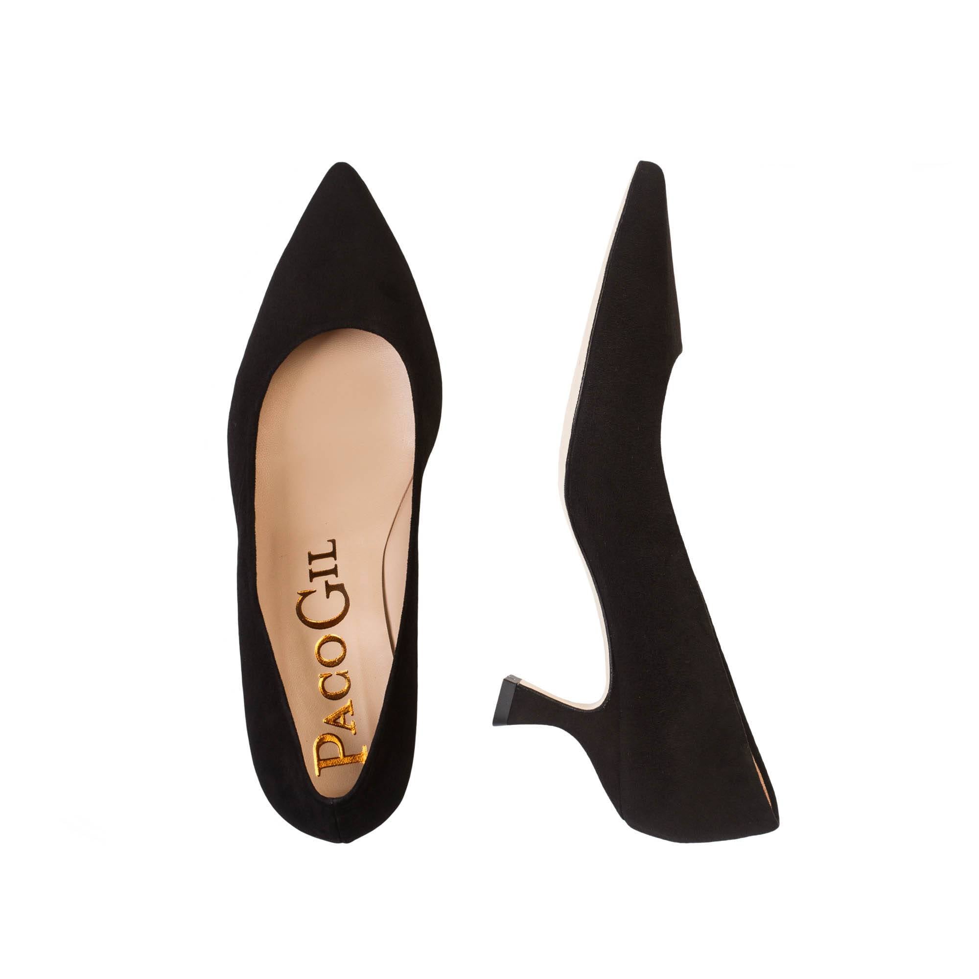 paco gil AITANA BLACK SUEDE Envío internacional gratuito