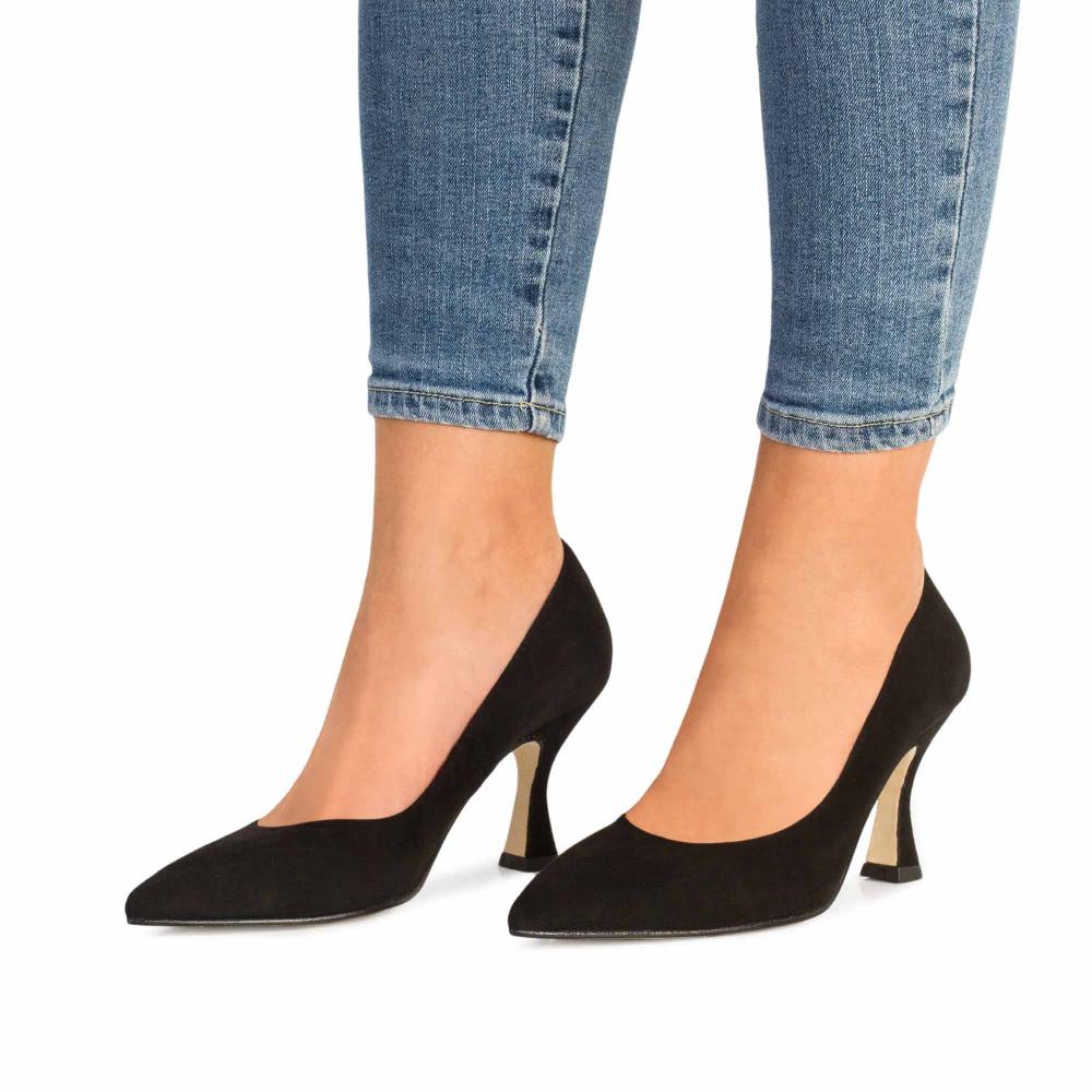 paco gil MARTA BLACK SUEDE Tienda de fábrica