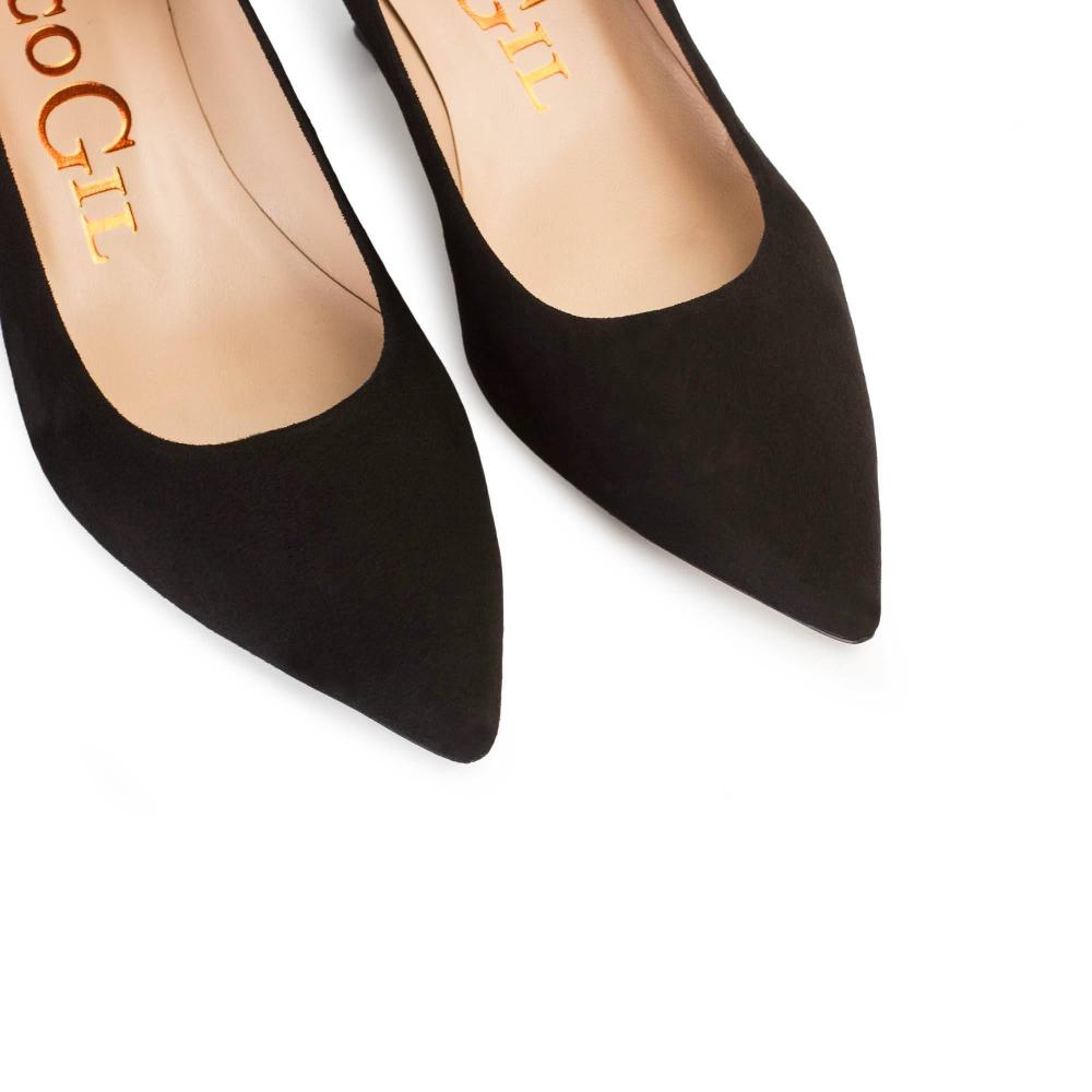 paco gil MARTA BLACK SUEDE Tienda de fábrica