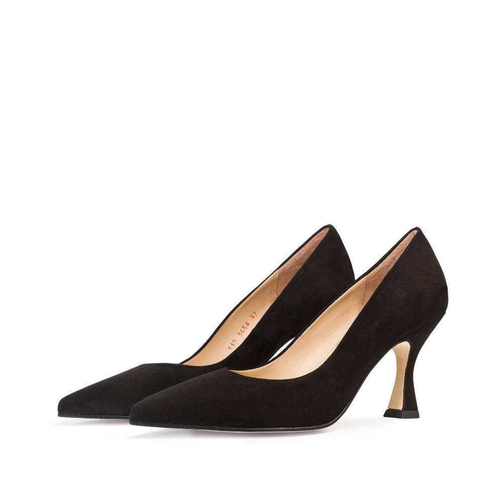 paco gil MARTA BLACK SUEDE Tienda de fábrica