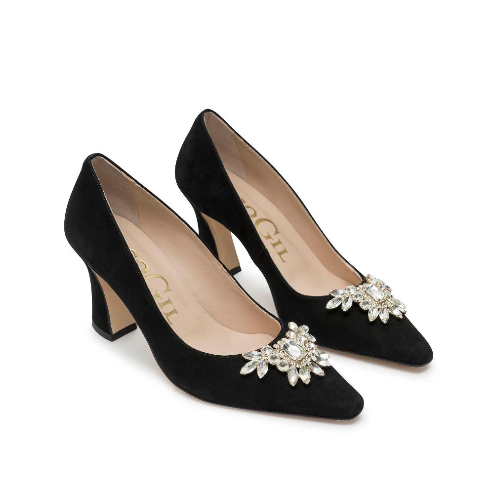paco gil ISABEL BLACK SUEDE Ahorra y exporta