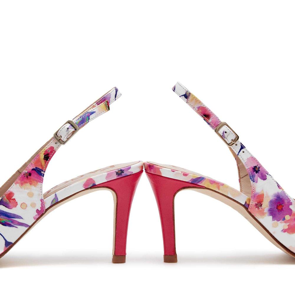 paco gil SUSAN FUCSIA FLOWER PRINT Precio ultrabajo