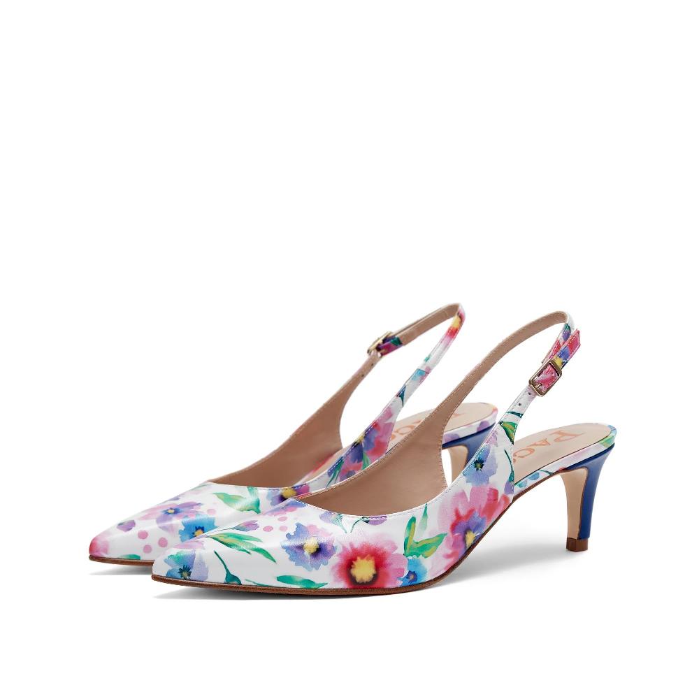 paco gil LUCIA FLOWER PRINT BLUE Devoluciones gratuitas