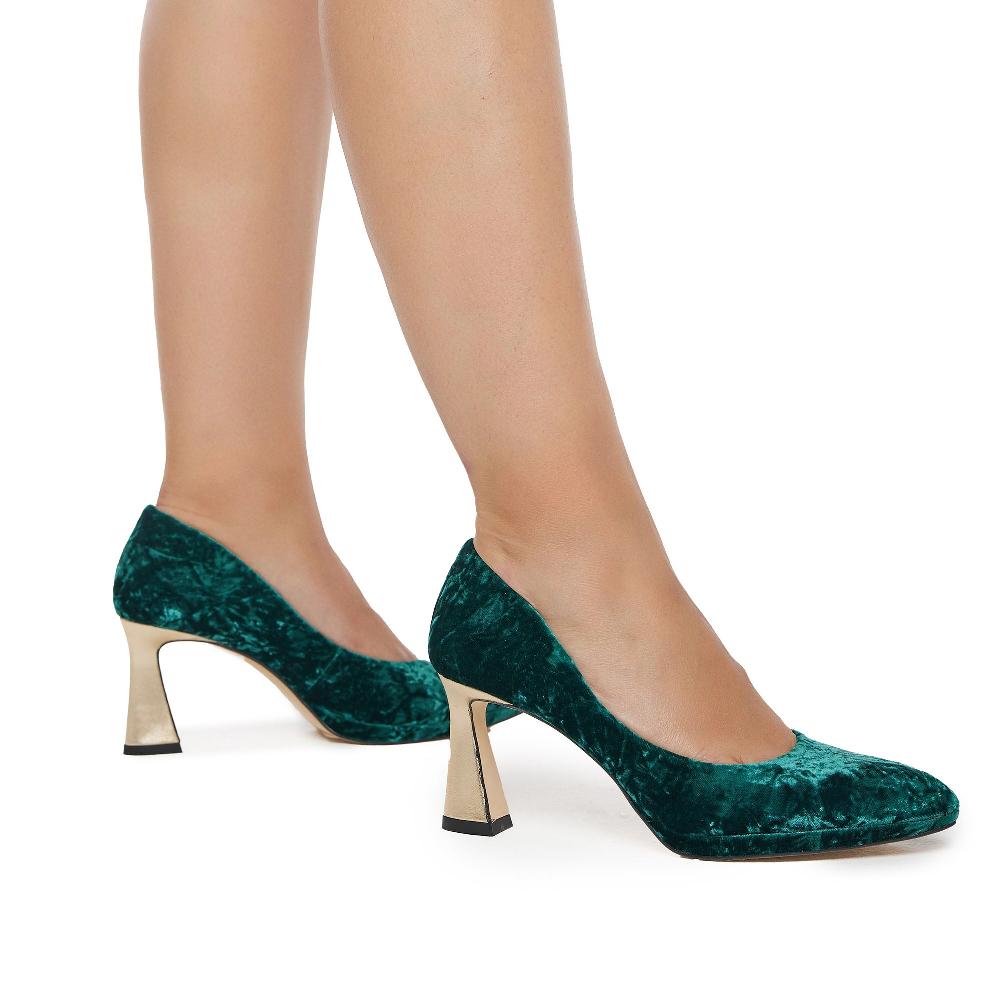 paco gil REGINA GREEN VELVET Ventas relámpago