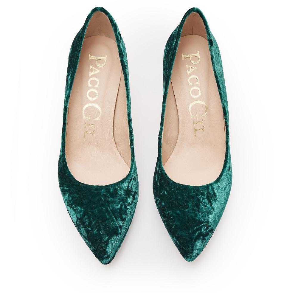 paco gil REGINA GREEN VELVET Ventas relámpago