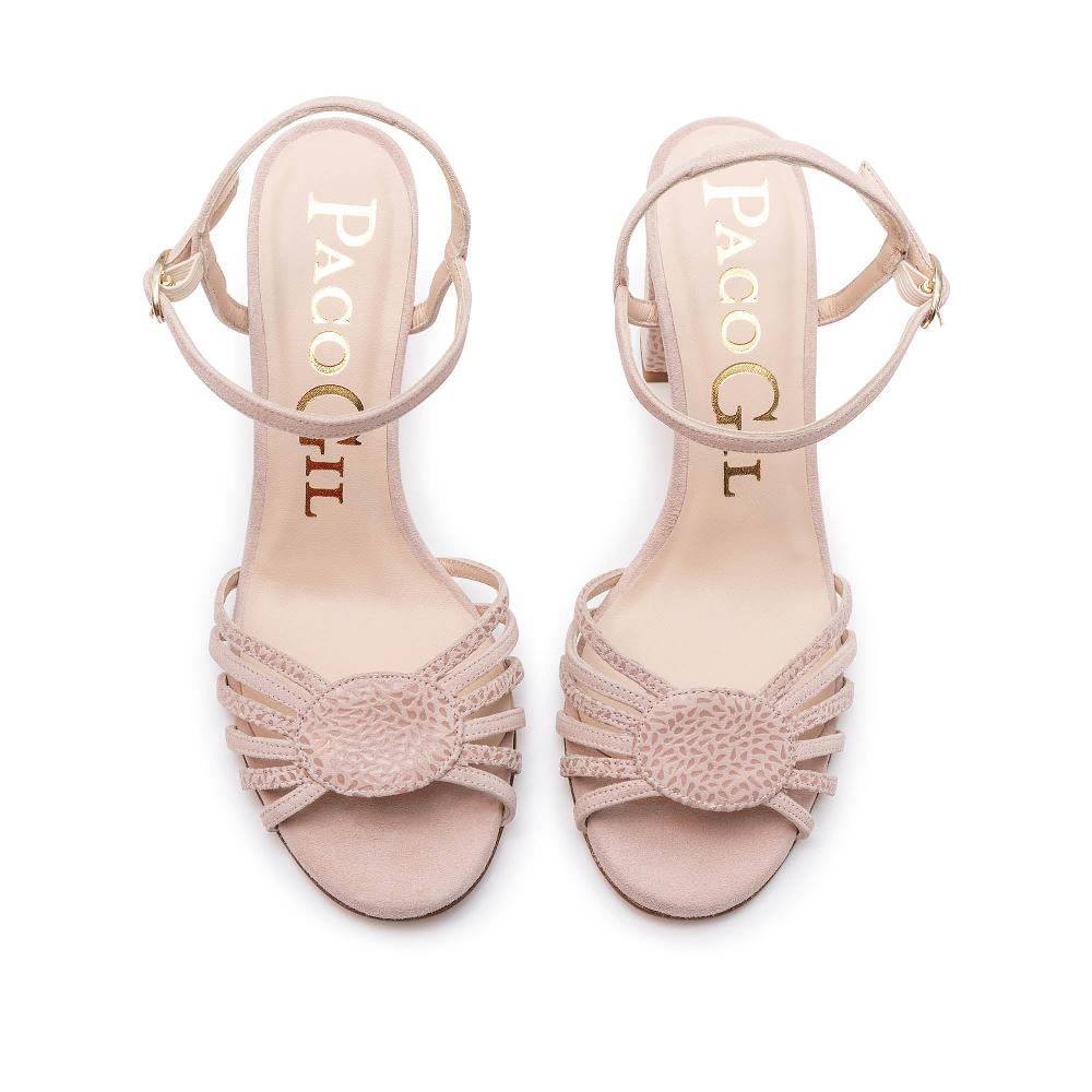paco gil CHARIS PINK SUEDE Tienda de fábrica