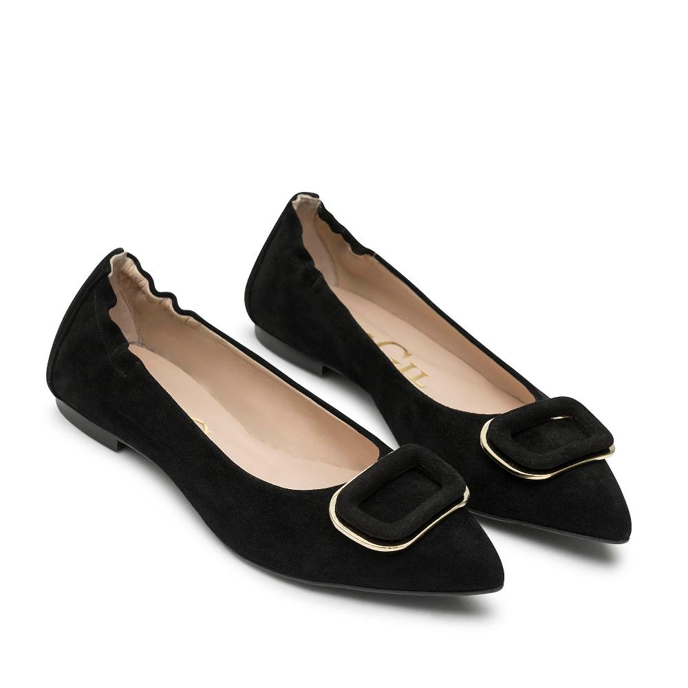paco gil FRIDA BLACK SUEDE Outlet