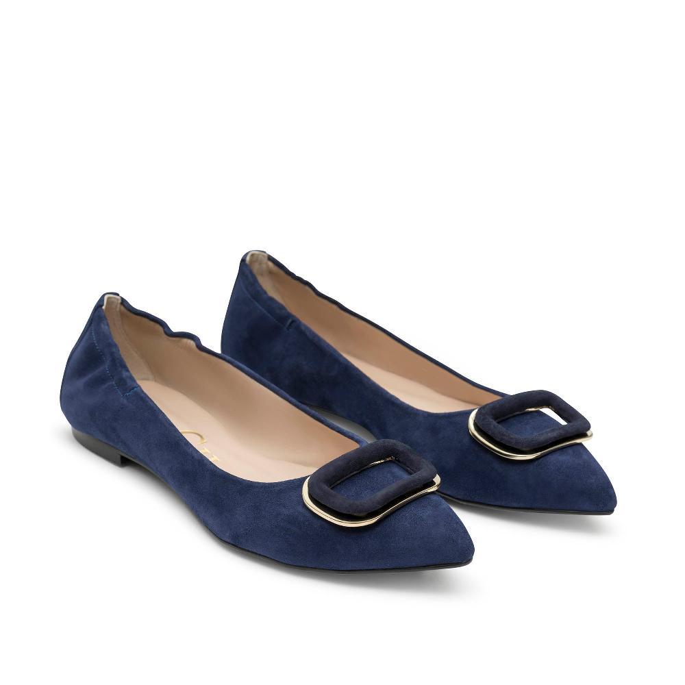 paco gil FRIDA NAVY SUEDE Outlet online