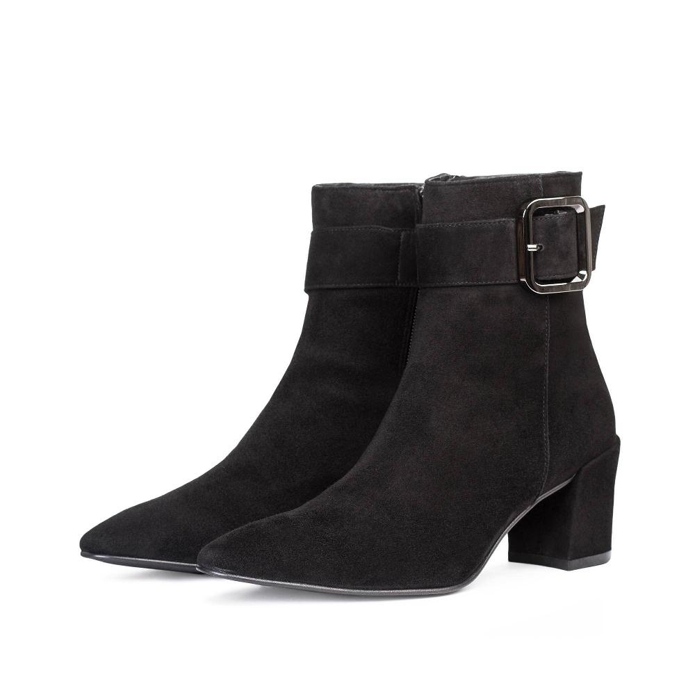 paco gil CRISTINA BLACK SUEDE Rebajas de fábrica