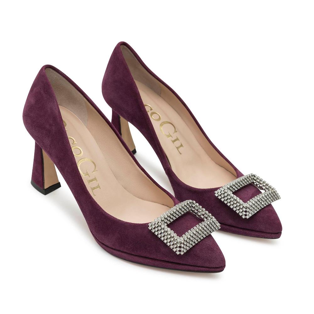paco gil PATRICIA AUBERGINE SUEDE ÚLTIMAS EDICIONES