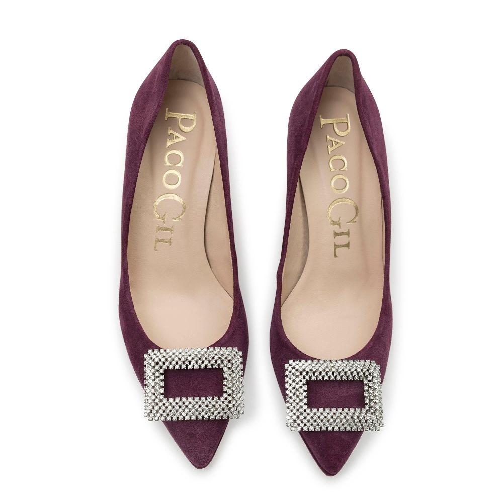 paco gil PATRICIA AUBERGINE SUEDE ÚLTIMAS EDICIONES