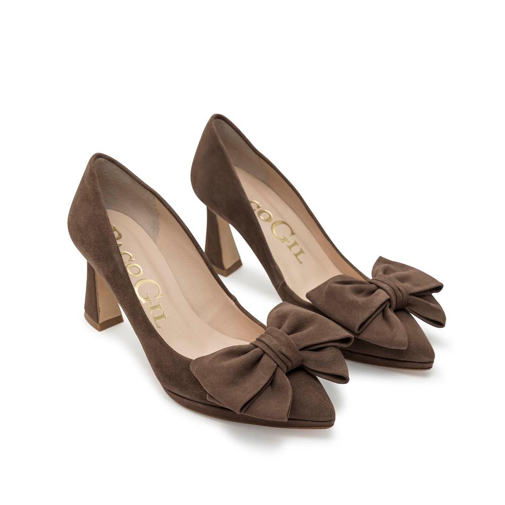 paco gil CLARA BROWN SUEDE Tienda de fábrica