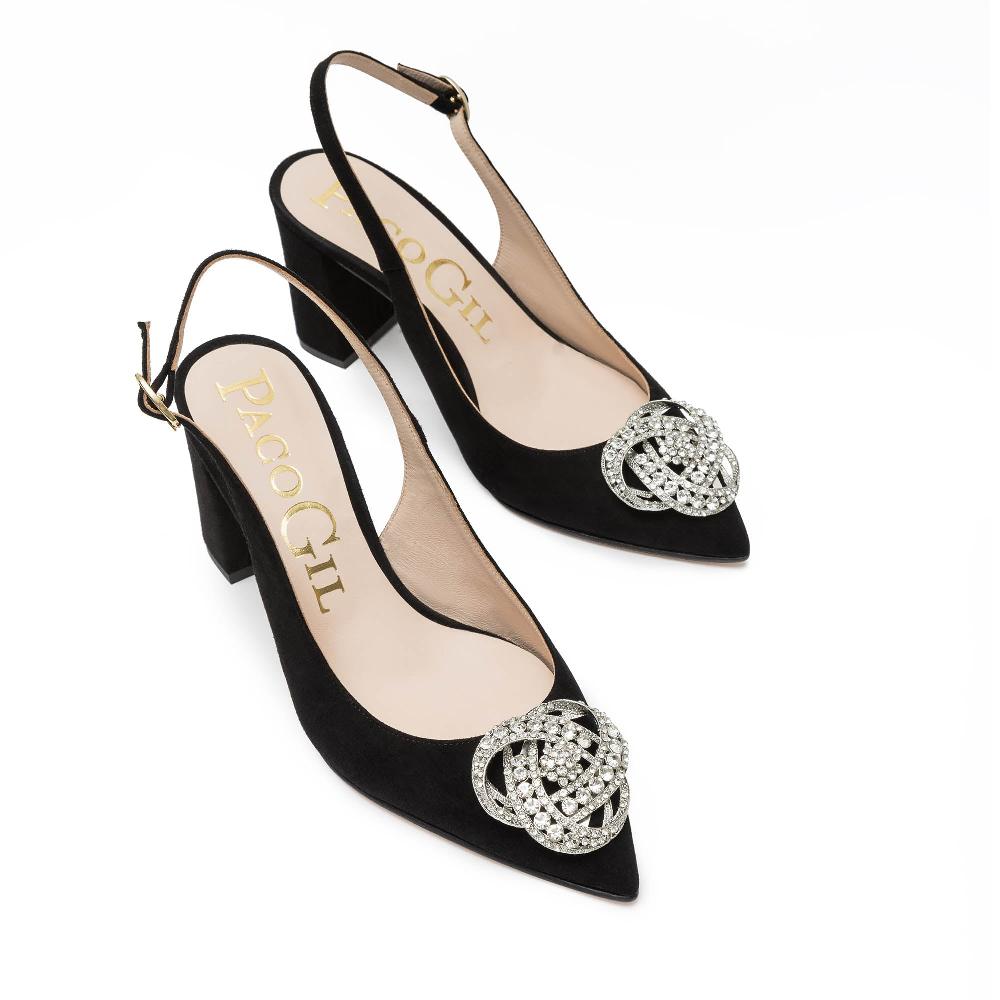 paco gil MAYA BLACK SUEDE Precios de Black Friday