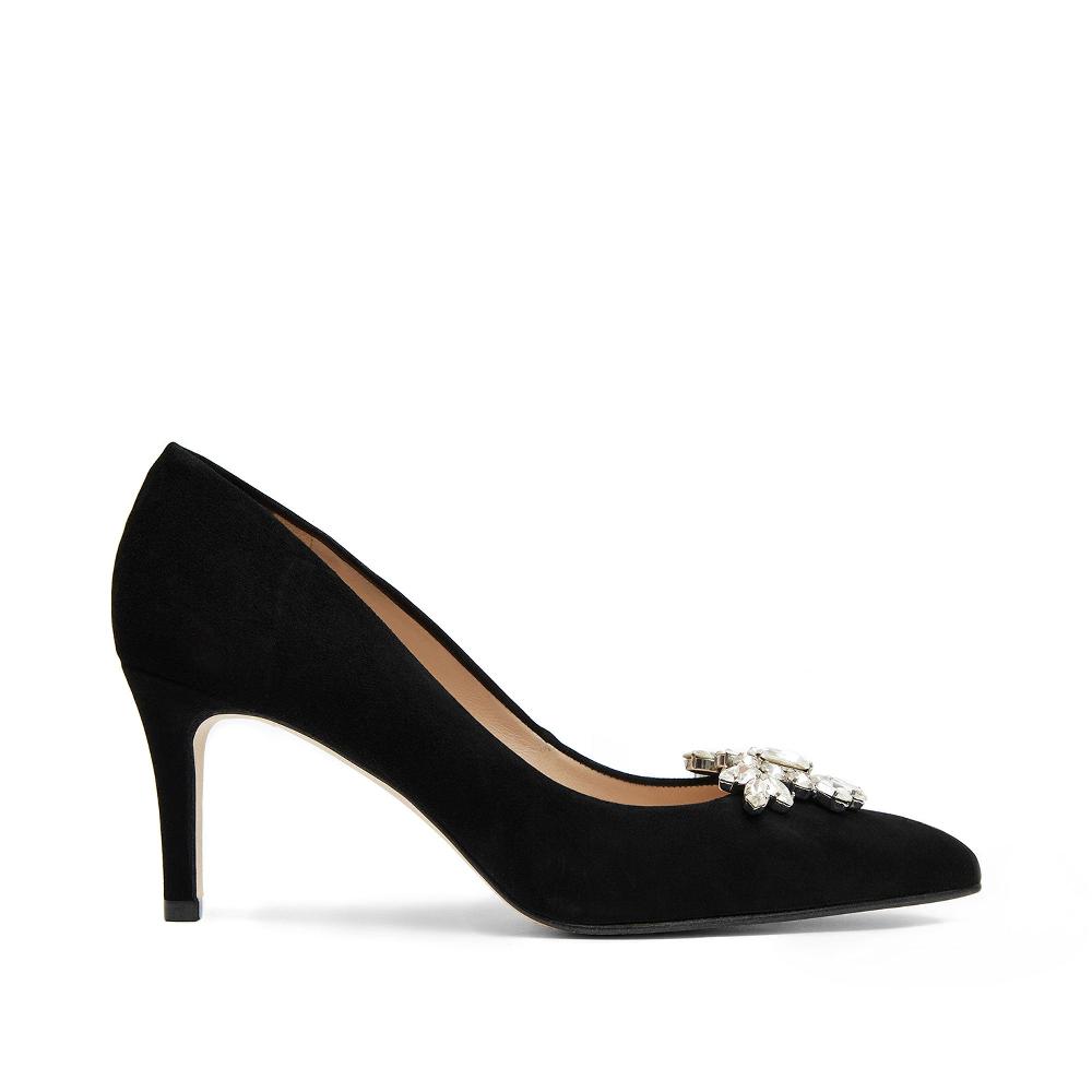 paco gil RITA BLACK SUEDE/BRIGHT SUN