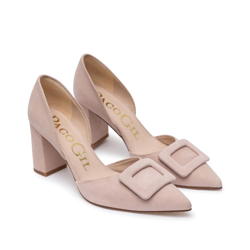 paco gil JANE SOFT PINK SUEDE Venta caliente