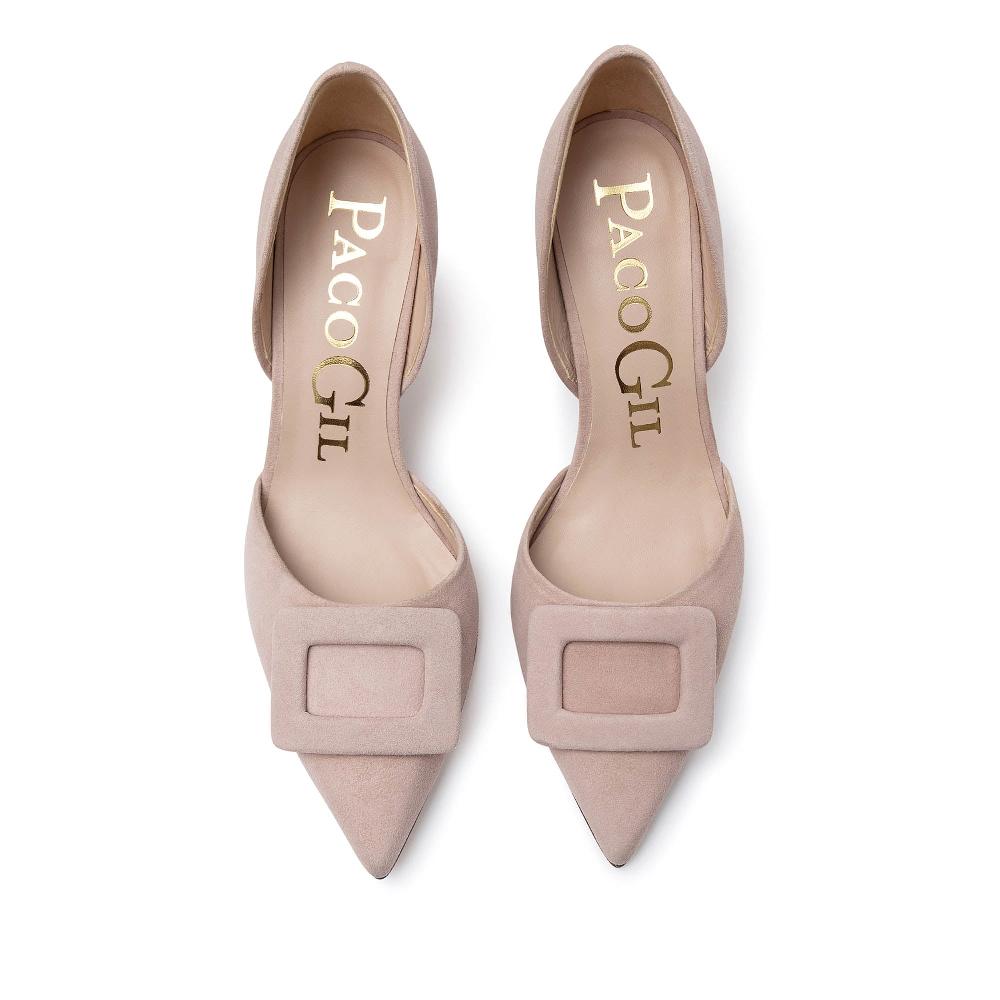 paco gil JANE SOFT PINK SUEDE Venta caliente