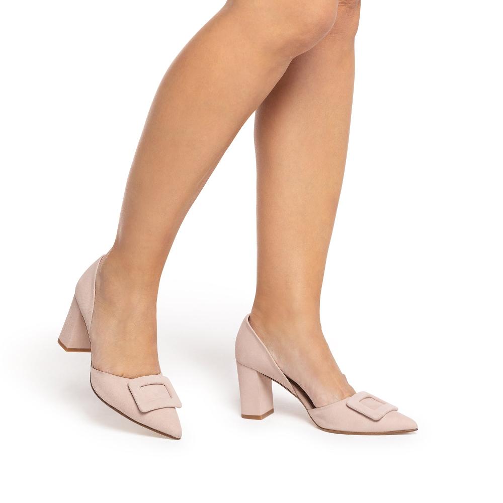 paco gil JANE SOFT PINK SUEDE Venta caliente