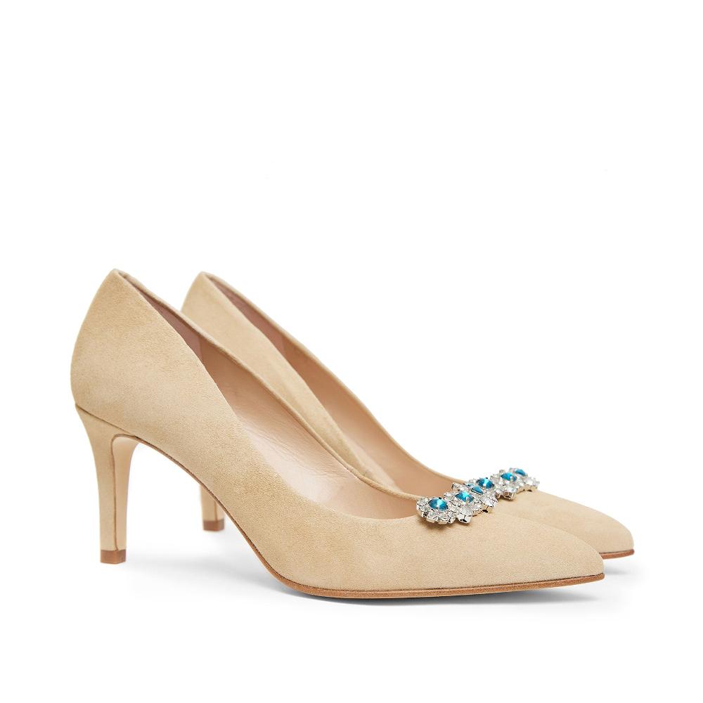 paco gil RITA BEIGE BLUE DIAMONDS Gran oferta