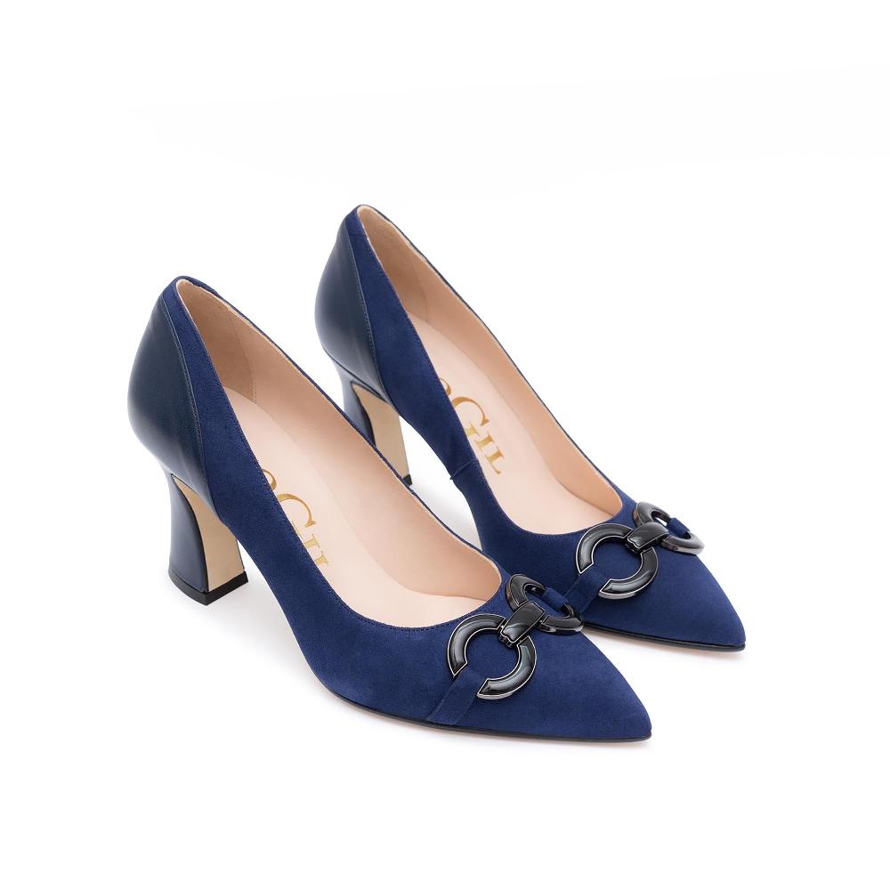 paco gil LUCRECIA NAVY SUEDE/NAPA Rebajas de fábrica