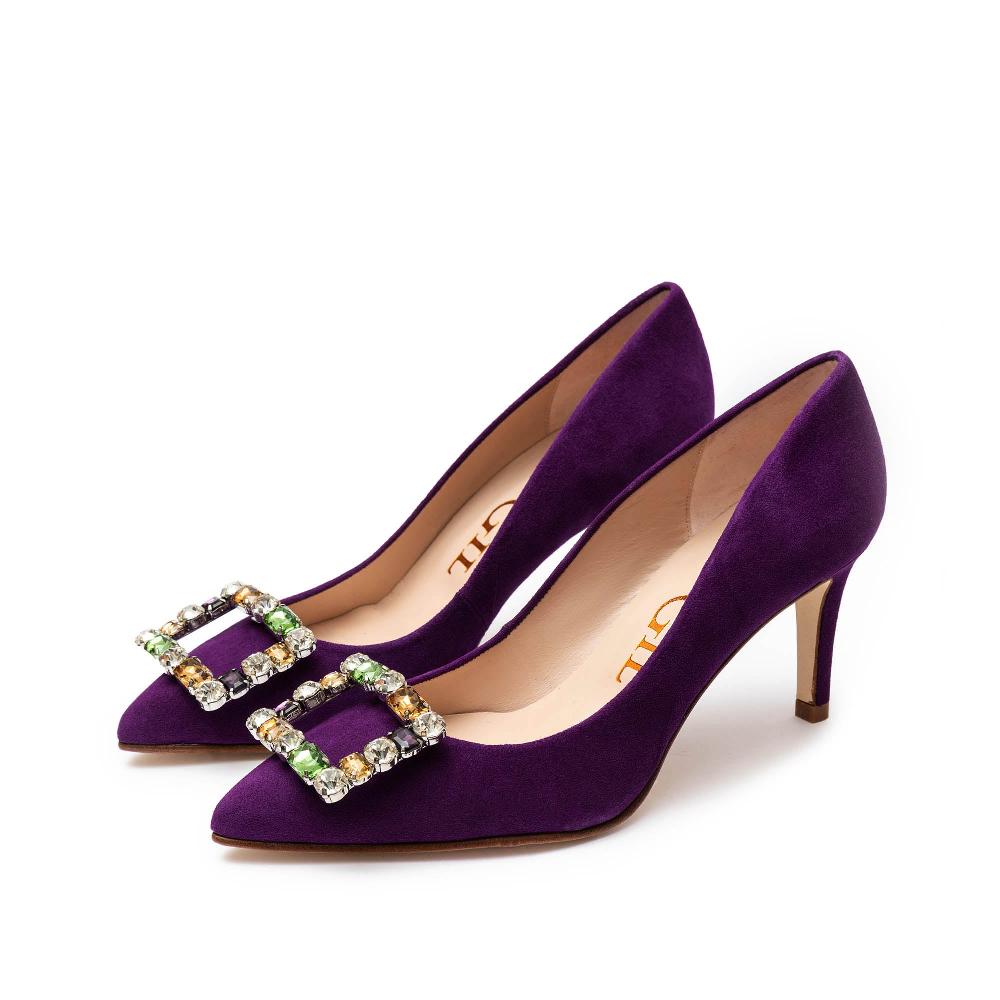 paco gil LYRA PURPLE SUEDE Ventas relámpago
