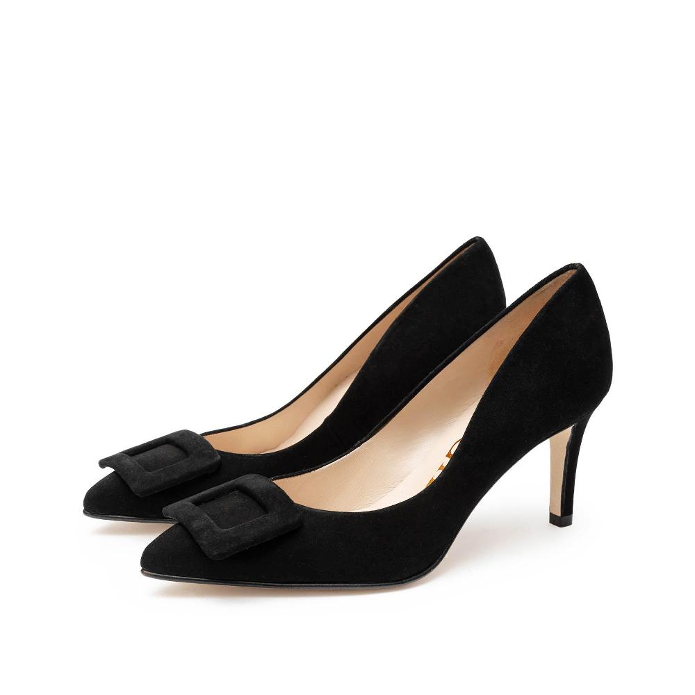 paco gil LYRA BLACK SUEDE BOW Rebajas online