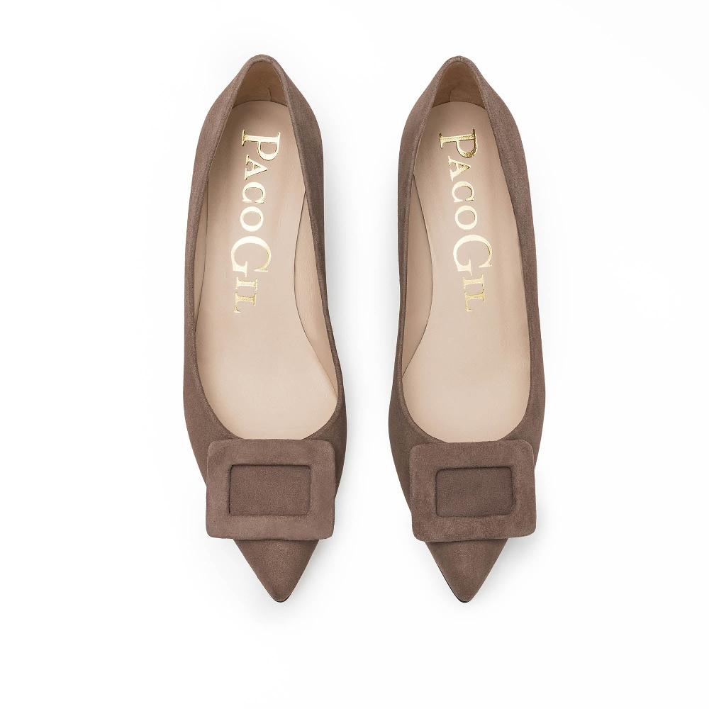 paco gil CORA TAUPE SUEDE Precio de fábrica