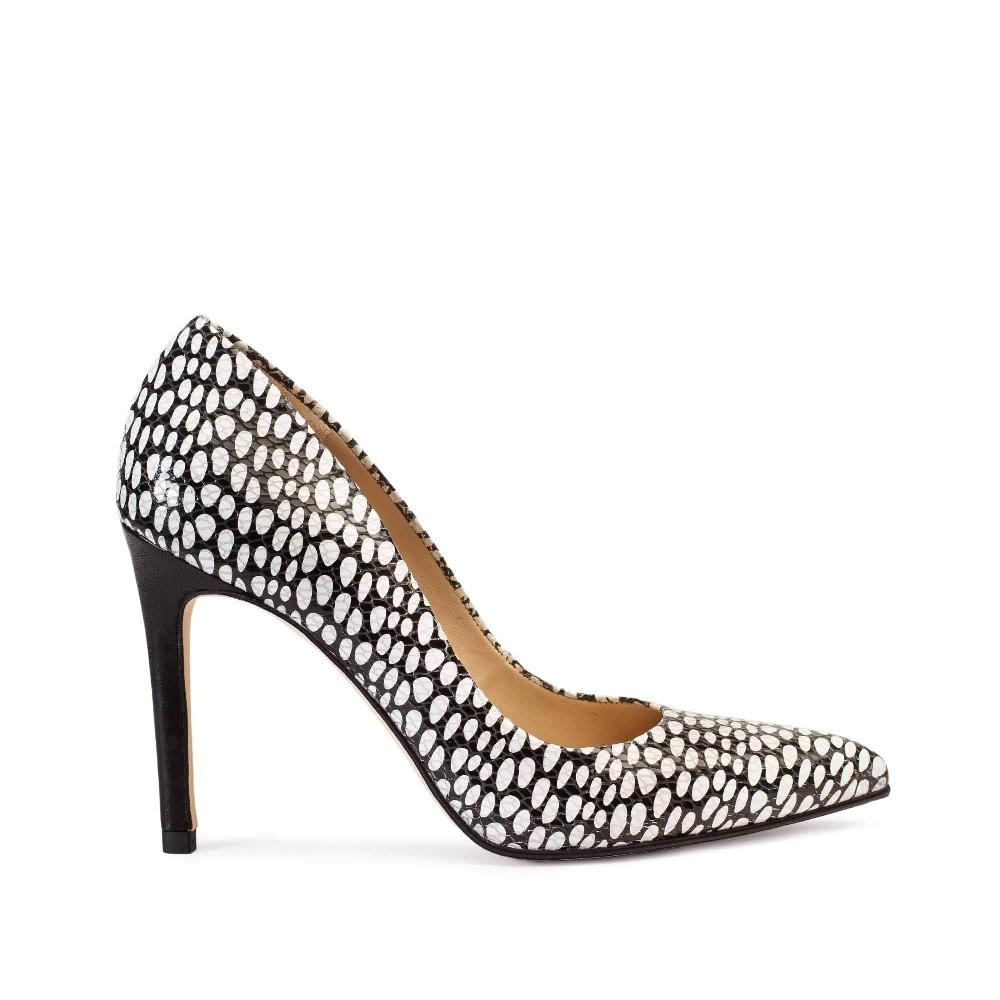 paco gil IRIS BLACK/WHITE SNAKE DOTS Ahorra y exporta