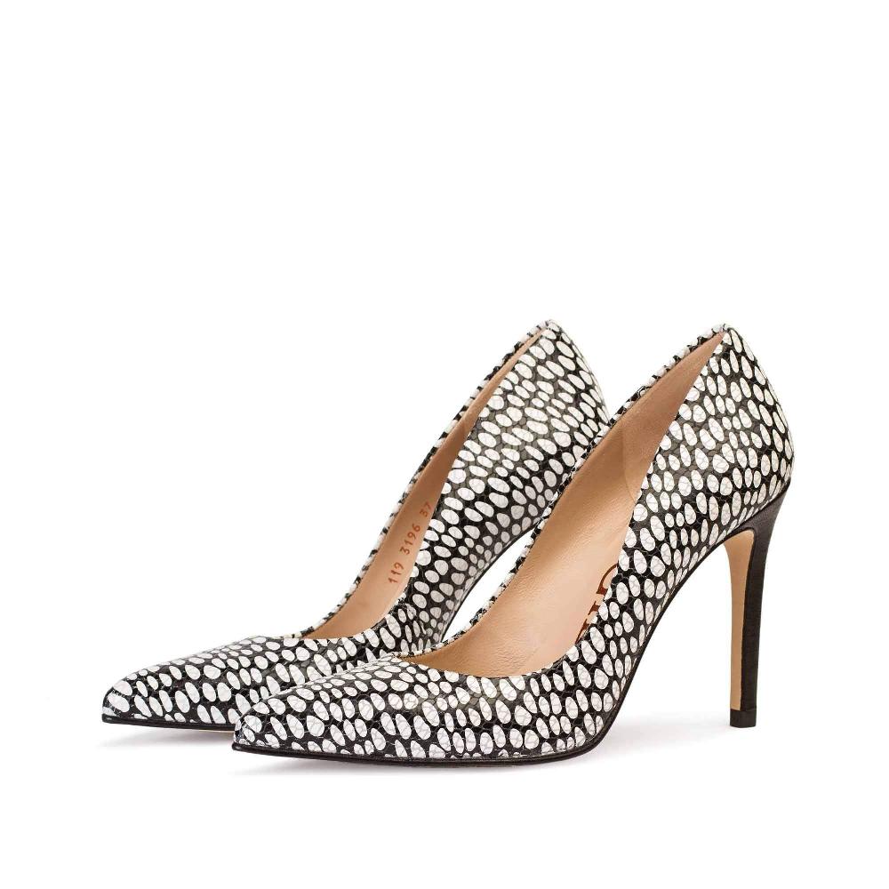 paco gil IRIS BLACK/WHITE SNAKE DOTS Ahorra y exporta