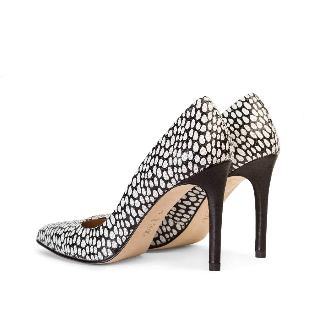 paco gil IRIS BLACK/WHITE SNAKE DOTS Ahorra y exporta