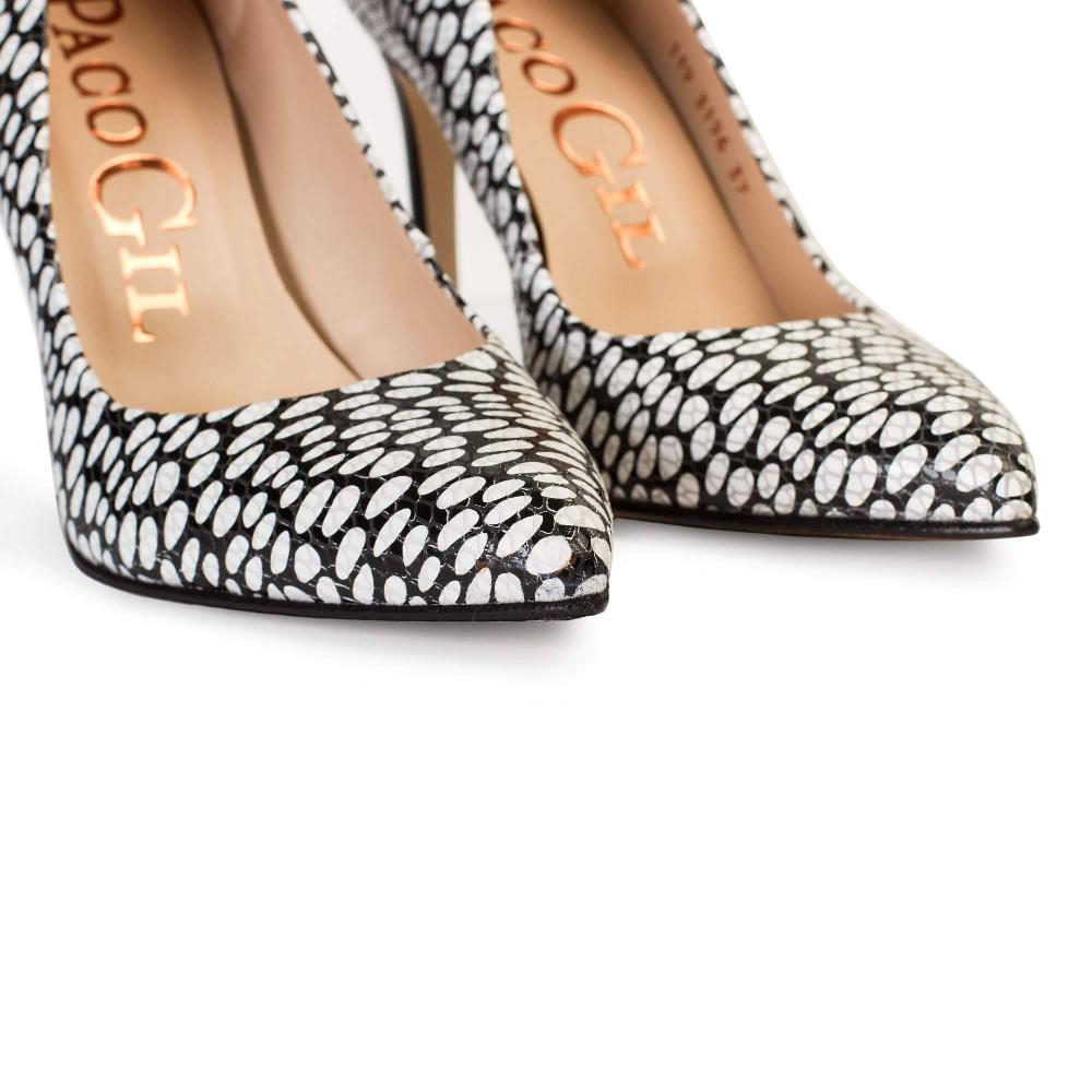 paco gil IRIS BLACK/WHITE SNAKE DOTS Ahorra y exporta