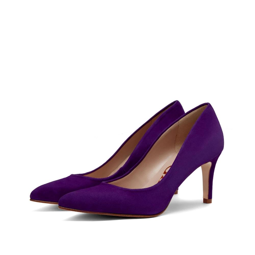 paco gil RITA AUBERGINE SUEDE Rebajas de fin de temporada