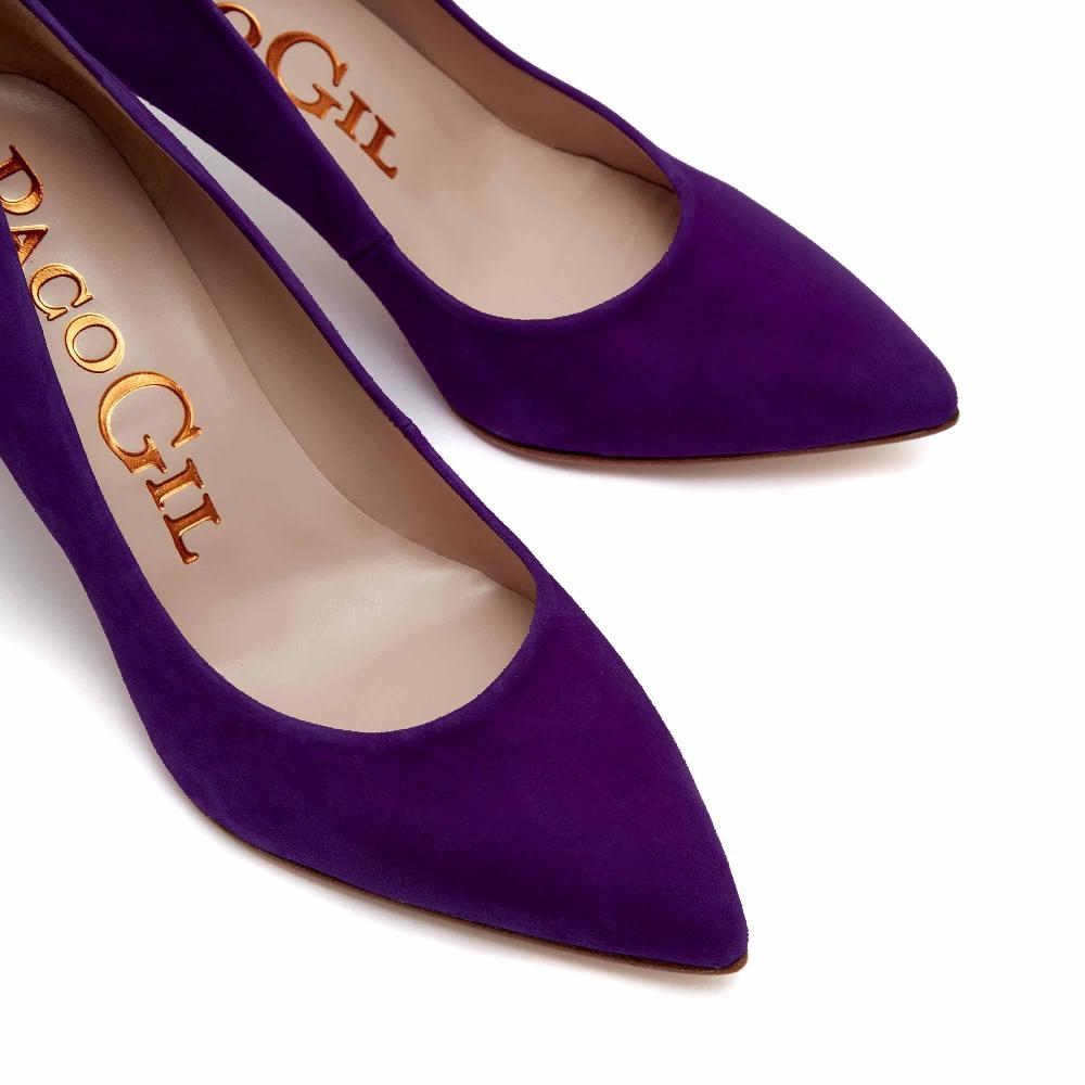 paco gil RITA AUBERGINE SUEDE Rebajas de fin de temporada