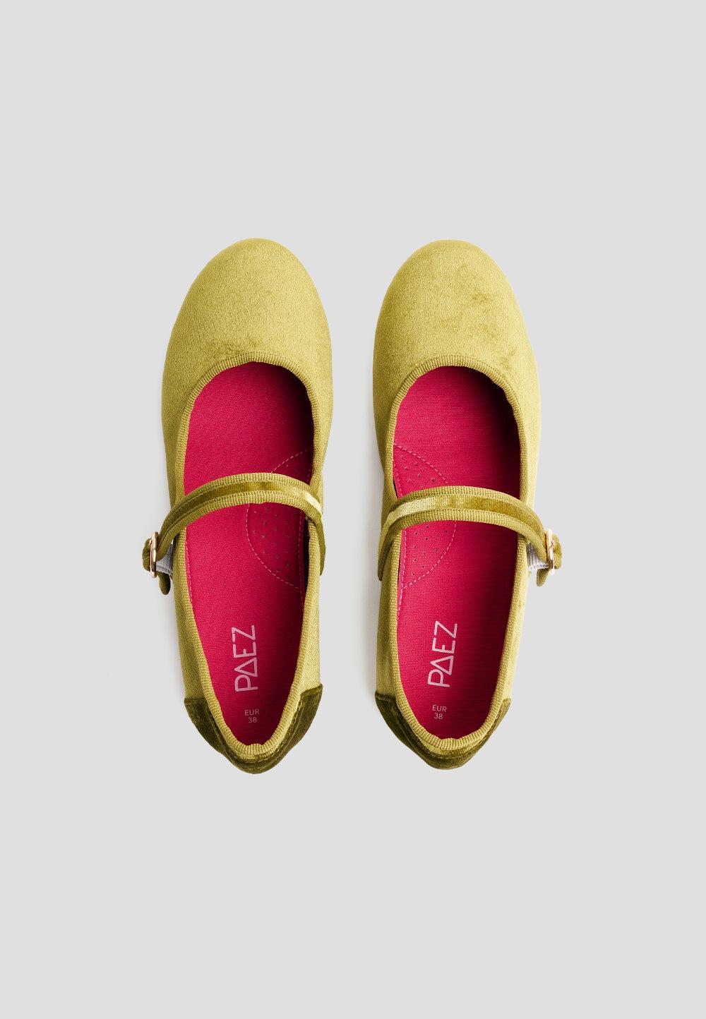 paez MARY JANE VELVET SYCAMORE GREEN Solo hoy