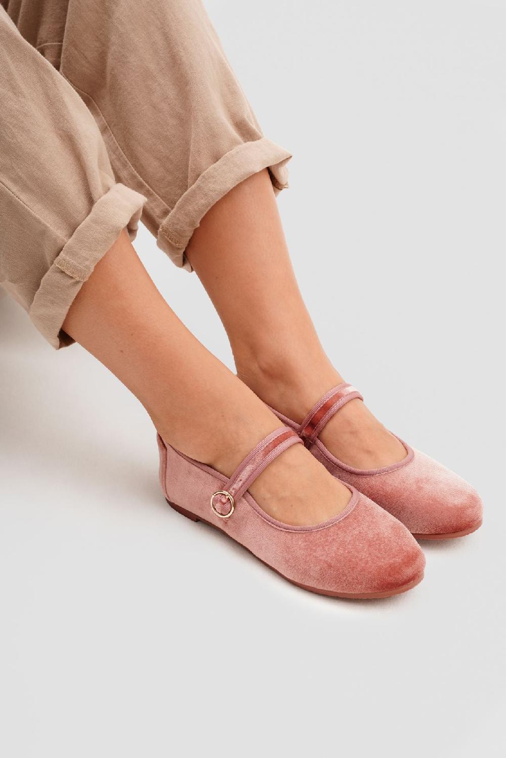 paez MARY JANE VELVET BLOSSOM PINK Superdescuento