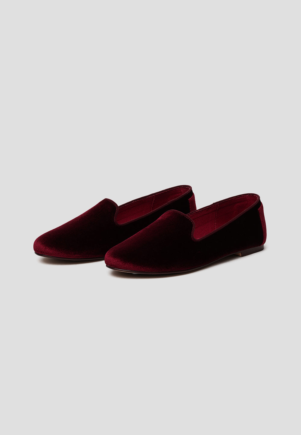 paez SLIPPER VELVET BURGUNDY Rebajas top