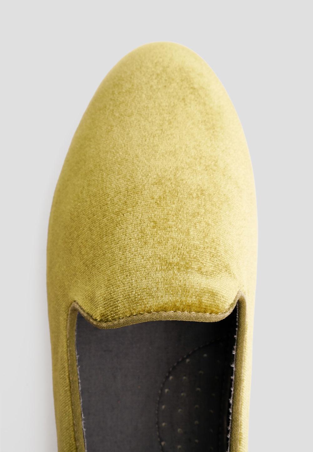 paez SLIPPER VELVET SYCAMORE GREEN Oferta especial