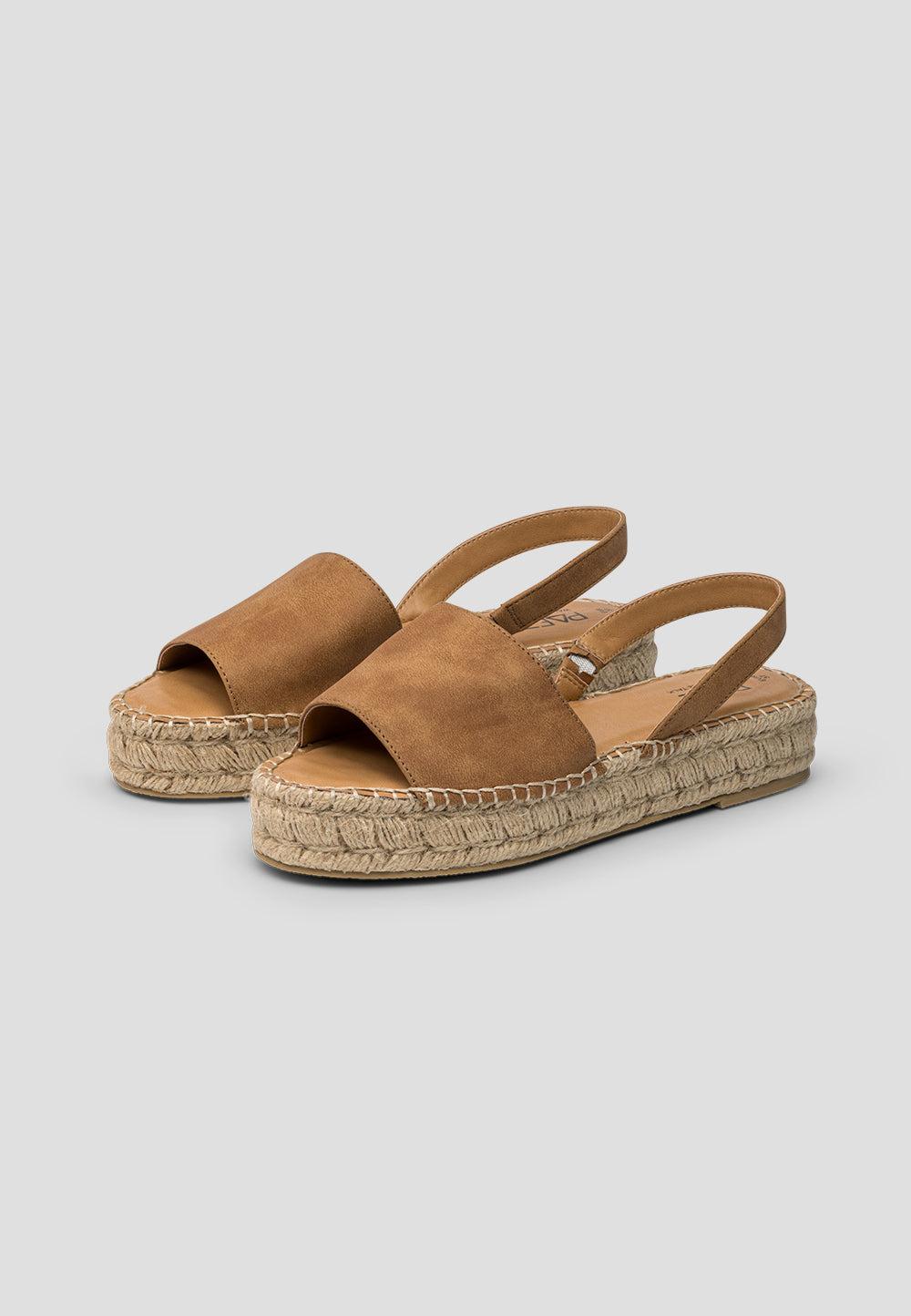 paez HEEL SANDAL CAMEL Solo hoy