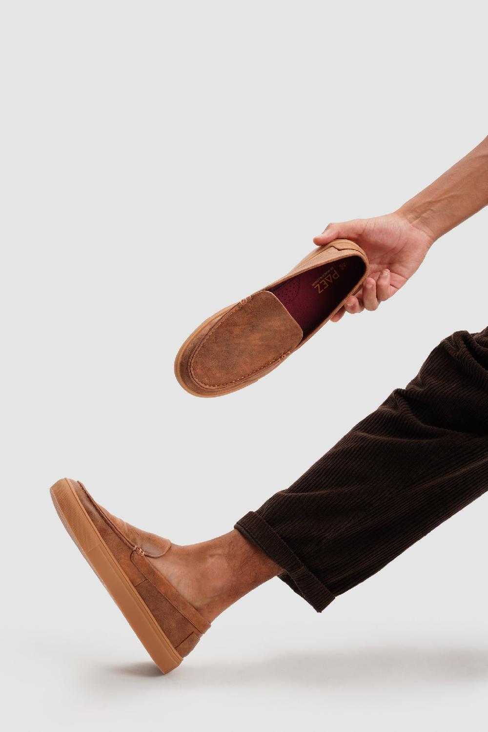 paez LOAFER MICROFIBER NAPA CAMEL Tienda de fábrica