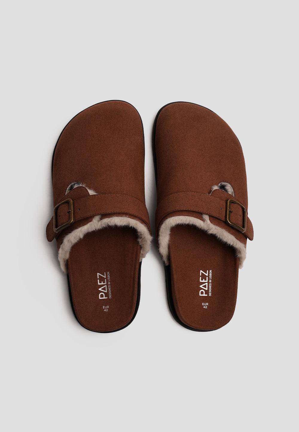paez CLOG VEGAN SUEDE CAMEL Ahorra y exporta