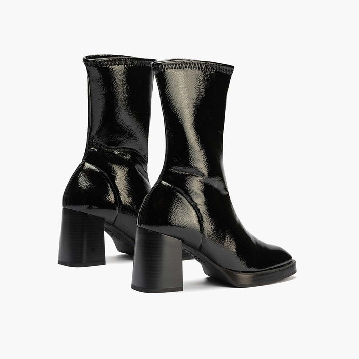 pitillos Botín Charol Strech de mujer color negro COMPRAR AHORA