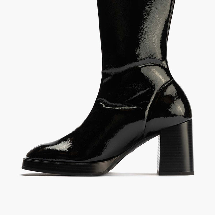 pitillos Botín Charol Strech de mujer color negro COMPRAR AHORA