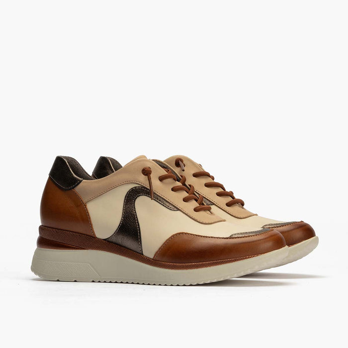 pitillos Zapato Deportivo Cordones mujer color cuero ÚLTIMAS EDICIONES