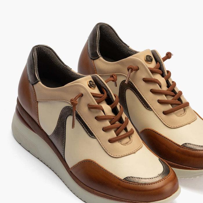pitillos Zapato Deportivo Cordones mujer color cuero ÚLTIMAS EDICIONES