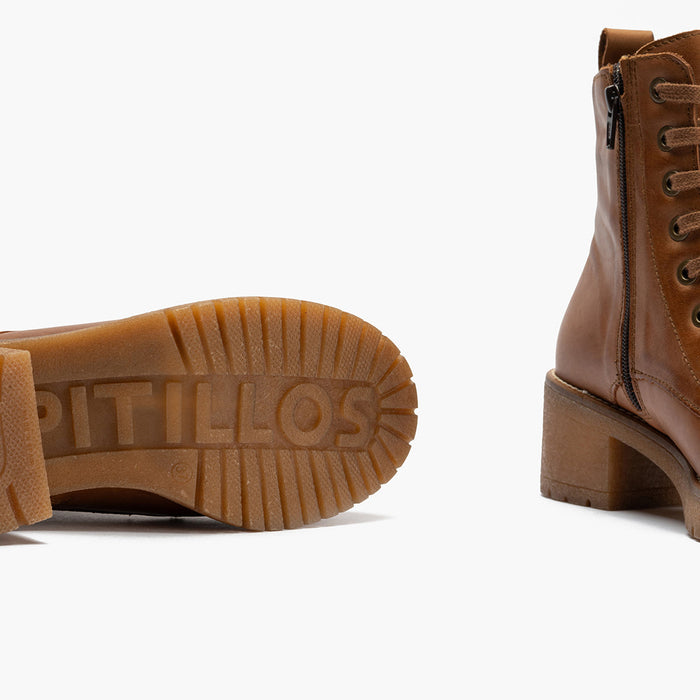 pitillos Bota Militar en Napa mujer color cuero Último día