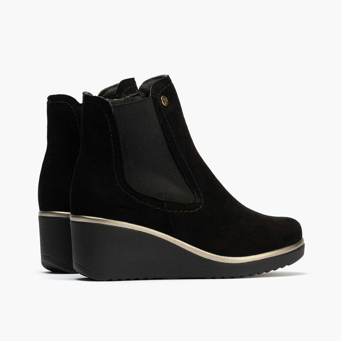 pitillos Botín Chelsea en Ante para mujer color negro Limitado a 3 días