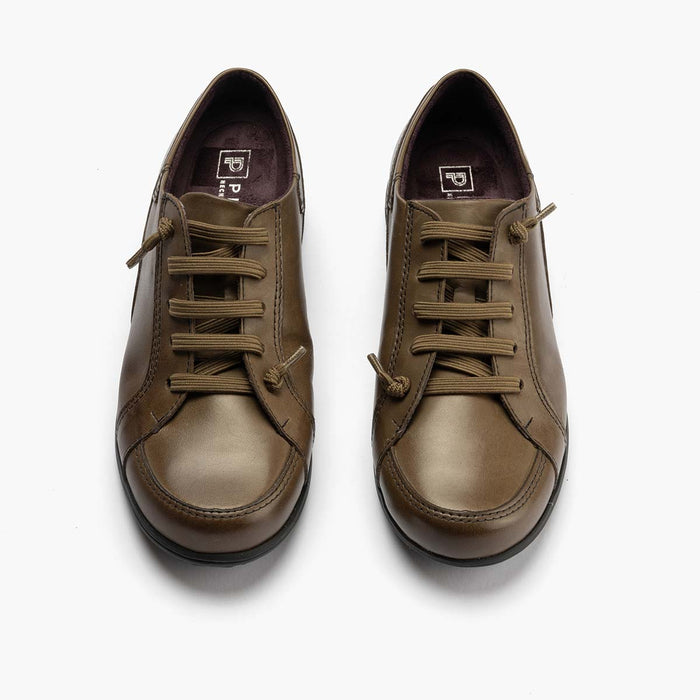 pitillos Zapato Deportivo Cordon Elástico para mujer color kaki Ahorra y exporta
