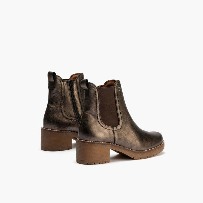 pitillos Botín Chelsea en Laminado para mujer color bronce Oferta exclusiva