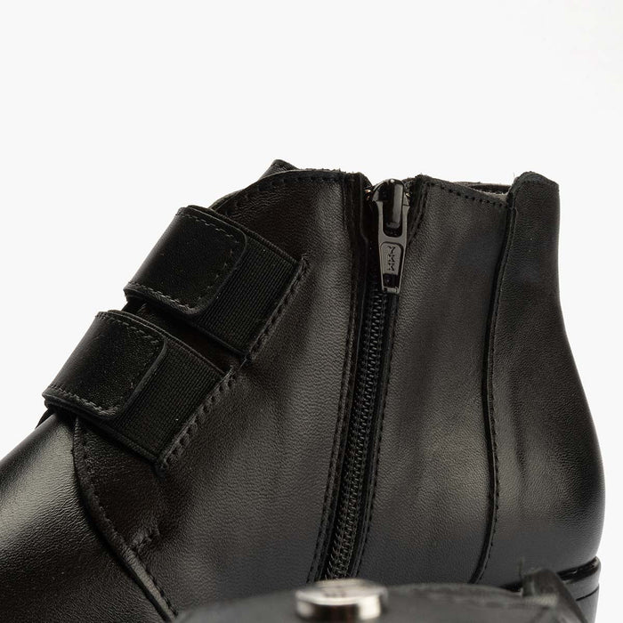pitillos Botín con Correa mujer color negro Descuento por venta flash