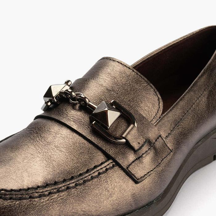 pitillos Mocasín con Adorno mujer color bronce 2025