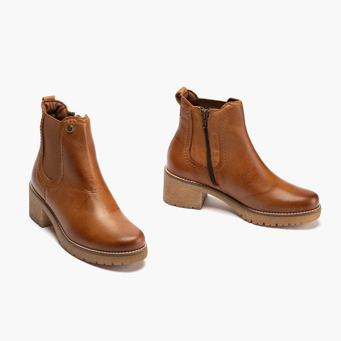 pitillos Botín Chelsea en Napa mujer color cuero En línea